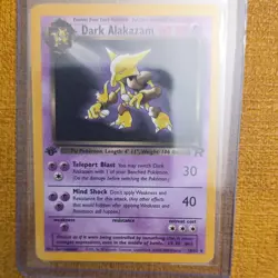 Pokemon Dark Alakazam Team Rocket Rare 1st Edition 18/82 Wizards of the Coast - Image 1