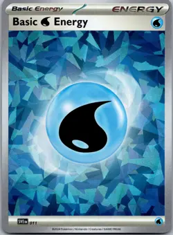 Basic Water Energy (Cracked Ice Holo) 011 - Pokemon TCG NM - Image 1