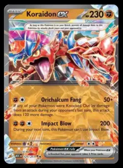 Pokemon TCG Koraidon ex 121/217 Double Rare Ascended Heroes NM/M holo - Image 1