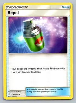 Pokemon TCG SM Base Set Repel 130/149 - Image 1