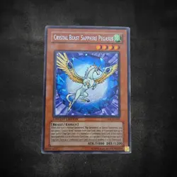 Yu-Gi-Oh! Limited Edition Crystal Beast Sapphire Pegasus CT04-EN002 Secret Rare - Image 1