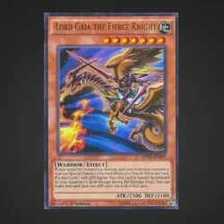 1996 Yu-Gi-Oh! 1st Edition Lord Gaia the Fierce Knight MVP1-EN050 Ultra Rare - Image 1