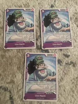 3x Uso-Hachi - ST18-001 - PRB02 Reprint - One Piece TCG - English Playset - Image 1