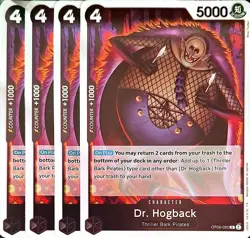 One Piece TCG - 4er Playset - OP06-090 Dr. Hogback R/EN/NM - Image 1