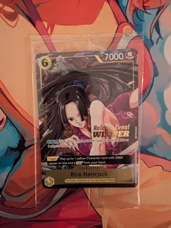 One Piece Boa Hancock Pre Release Event Winner P-115 Sealed Holo Stamp Op-15 - Image 1