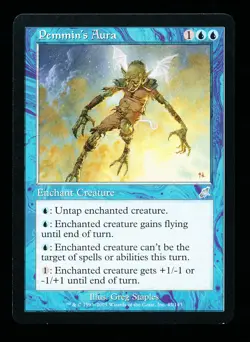 * * 1x Pemmin's Aura x1 * * Scourge MTG NM Near Mint or Close - Image 1