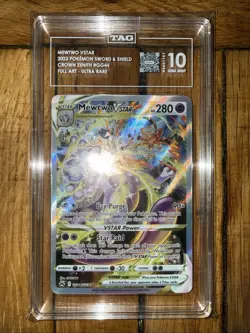 Pokemon Mewtwo VSTAR Crown Zenith - Full Art #GG44 Gem Mint TAG 10 - Image 4