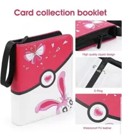 Pokemon Card Collector Trading Binder 504 Pocket Pink Zipper - Image 1