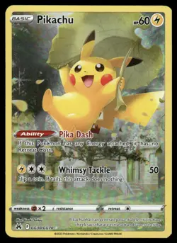 Pokemon Cards Pikachu GG30/GG70 Crown Zenith Galarian Gallery Holo NM - Image 1