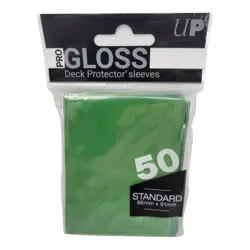 Ultra Pro Deck Protector Solid Green Gloss Finish 50 Standard Card Sleeves - Image 2