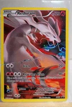 Reshiram (Full Art) XY74 XY Black Star Promo Pokemon Card - Image 1