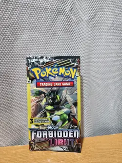 Pokemon TCG: Sun and Moon - Forbidden Light Booster Pack (3 Cards) Factory Seal - Image 1
