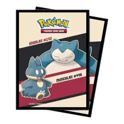 Ultra Pro Pokemon TCG Deck Protector Sleeves Snorlax Munchlax 65 Card Sleeves - Image 1