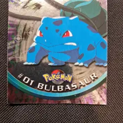 Bulbasaur #01 1999 Topps Series 1 Holo Pokemon TV Animation Edition - LP-NM - Image 3