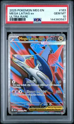 2025 POKEMON MEG EN MEGA EVOLUTION ULTRA RARE #163 MEGA LATIAS EX PSA 10 - Image 1