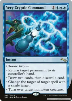 Very Cryptic Command (D) [UST - 49] - NM [Normal] TCG MTG - Image 1