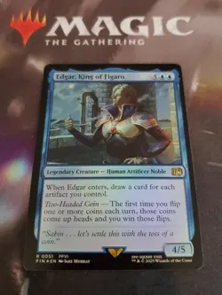 Mtg. Edgar, King of Figaro. Foil. Final Fantasy. Pack Fresh - Image 1
