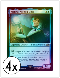 4x Matoya, Archon Elder, Foil, Magic The Gathering MTG NM - Image 1