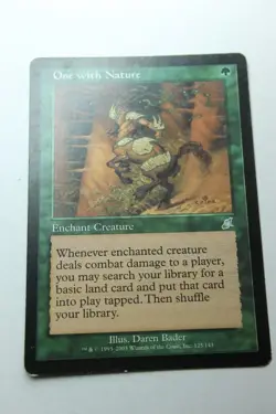 MTG One with Nature x1- -Scourge-Lightly Played - Image 1