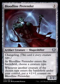Bloodline Pretender #235 Kaldheim KHM Uncommon -Magic MTG LP - Image 1