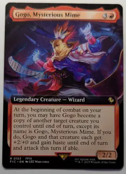 GOGO, MYSTERIOUS MIME Extended Art - Final Fantasy MTG Magic: the Gathering - Image 1