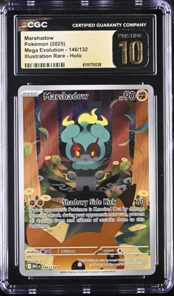 Pokemon Marshadow 146/132 Illustration Rare Mega Evolution - CGC 10 PRISTINE - Image 1