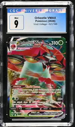 Orbeetle VMAX Vivid Voltage 021/185 CGC 9 Mint 2020 Pokemon Card - Image 1
