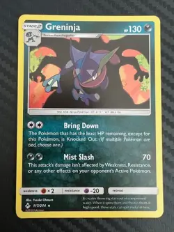 Pokemon TCG Greninja Unbroken Bonds 117/214 Reverse Holo Rare VLP - Image 1