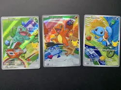 Pokemon TCG First Partner Illustration Collection Series 1 Kanto GEN 1 Starters - Image 1