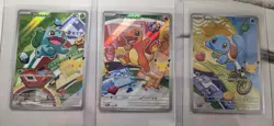 Fresh Pokemon TCG First Partner Illustration Series 1 Kanto Starter Set - Image 1