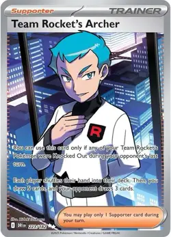 Team Rocket’s Archer Full Art - Pokemon Destined Rivals 223/182 - Image 1