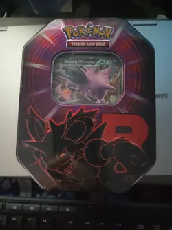 Pokemon Super Rare Spanish Team Rocket Nidoking ex Tin (International) - (MCAP) - Image 1