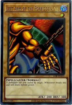 Yu-Gi-Oh! TCG LEFT ARM OF THE FORBIDDEN ONE NM LOB-EN123 - Image 1