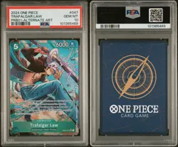 Trafalgar Law Alt Art PSA 10 - One Piece PRB01 OP01-047 Premium Booster English - Image 3