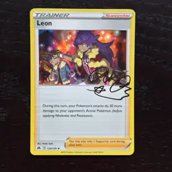 Leon 134/159 Pokemon Crown Zenith Sword & Shield Holo Rare Card NM - Image 1