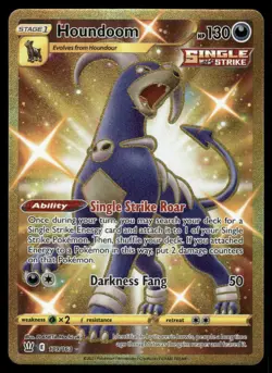 Pokemon Cards Houndoom 179/163 Battle Styles Secret Rare NM - Image 1