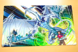 No.1755# Custom Playmat Yusei Fudo Stardust Dragon Card Game Mat TCG CCG Mat - Image 1