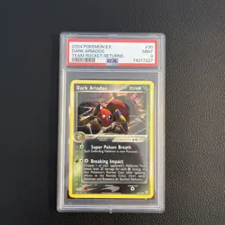 Dark Ariados 2004 Pokemon Ex Team Rocket Returns PSA 9 Graded Card Mint #30 - Image 1