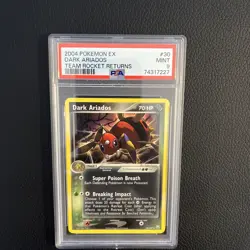Dark Ariados 2004 Pokemon Ex Team Rocket Returns PSA 9 Graded Card Mint #30 - Image 5