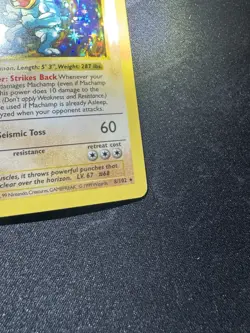 Pokemon TCG Cards 1st Edition SHADOWLESS Machamp 8/102 Base Set Holo Rare LP+ - Image 3