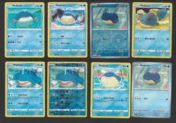 Wailmer Pokemon Card Collection Set of 8 English Cards Cute Water Type Vintage - Image 1