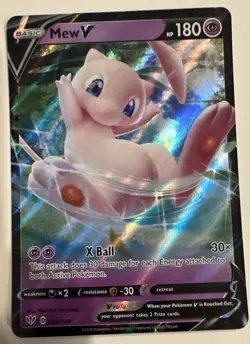 Pokemon Mew V Darkness Ablaze Ultra Rare Card 069/189 NEAR MINT - Image 1