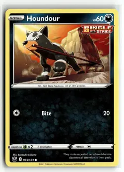 Pokemon: SWSH05: Battle Styles Houndour #095/163 Common .P2N - Image 1