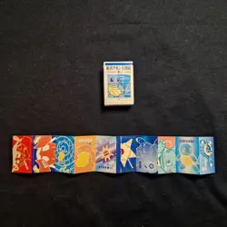 Psyduck Squirtle Blastoise Vaporeon Staryu Sticker Book Pokemon Japanese Vintage - Image 1
