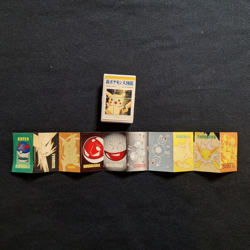 Pikachu Jolteon Zapdos Rare Sticker Book Seal Pokemon Nintendo Japanese Vintage - Image 1
