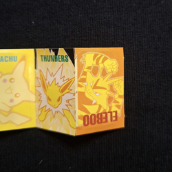 Pikachu Jolteon Zapdos Rare Sticker Book Seal Pokemon Nintendo Japanese Vintage - Image 2