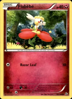 Flabebe 63/106 Common - Pokemon XY - Flashfire MP - Image 1