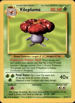 Vileplume 31/64 Unlimited - Pokemon Jungle - MP - Image 1