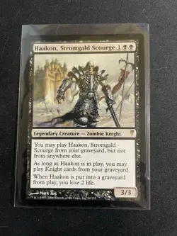 MtG X1 Haakon, Stromgald Scourge Coldsnap Magic The Gathering (Zombie Knight) - Image 1
