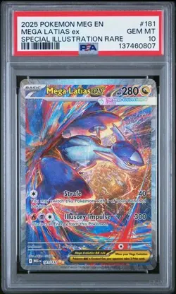 PSA GEM MT 10 - 2025 POKEMON MEG EN-MEGA EVOLUTION 181 MEGA LATIAS ex - Image 1